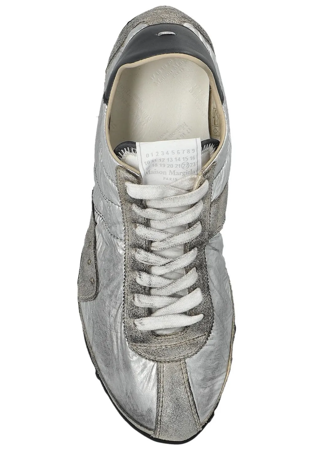 Metallic Lace-Up Sneakers