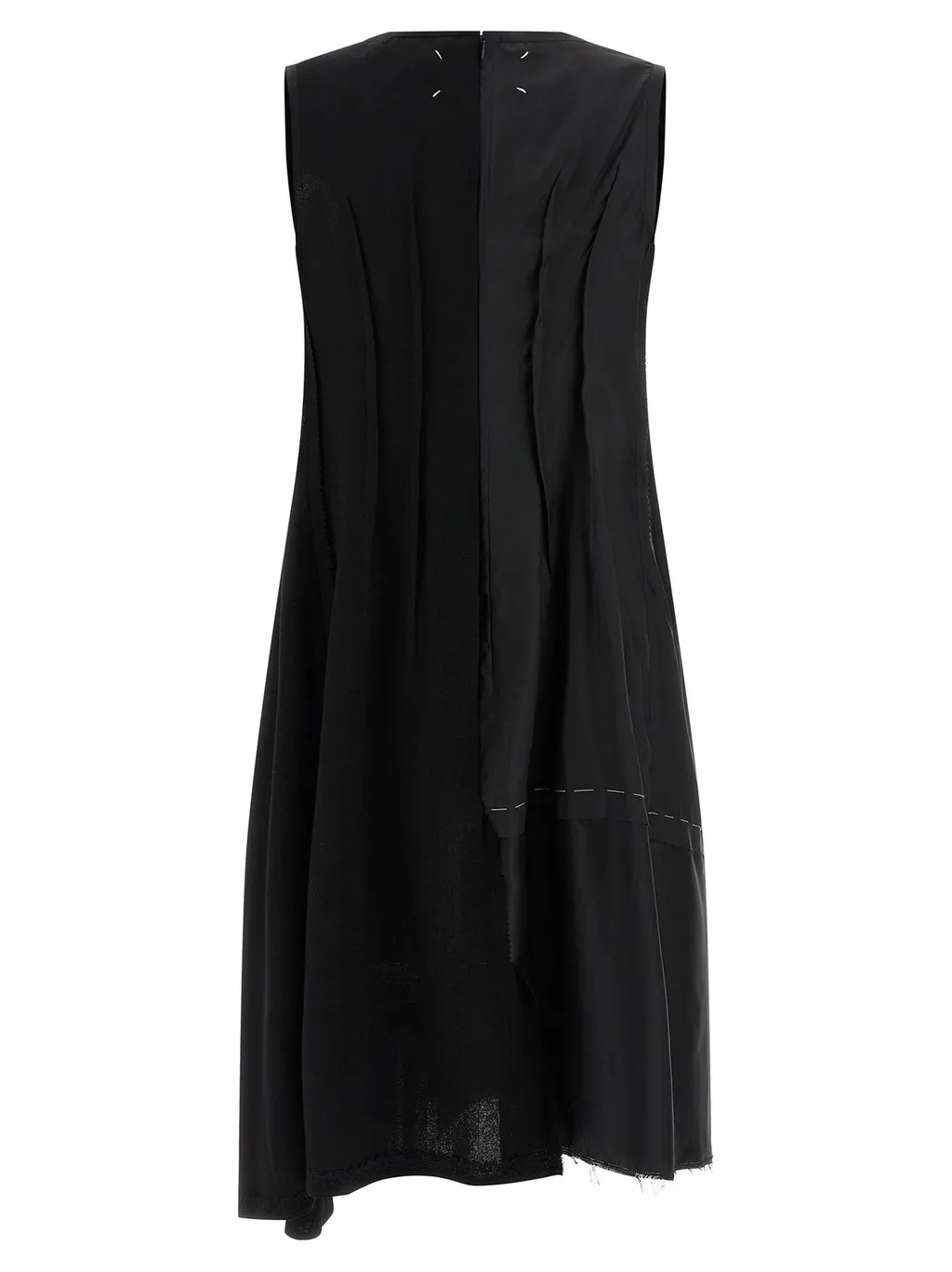 Sleeveless Asymmetric Midi Dress
