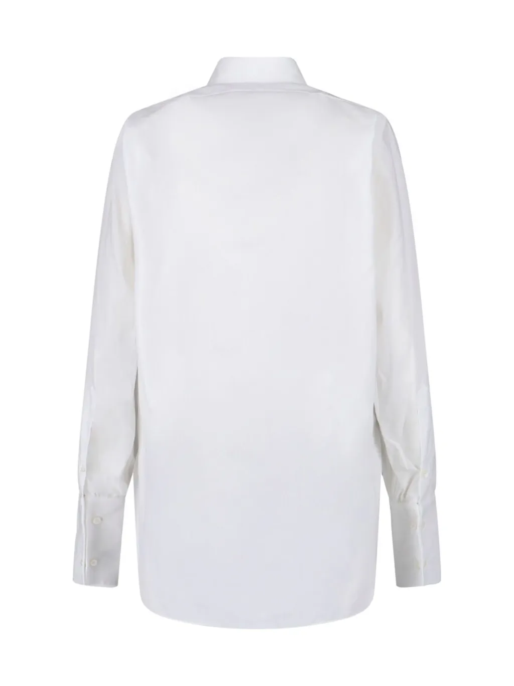 Curved-Hem Long Sleeved Shirt