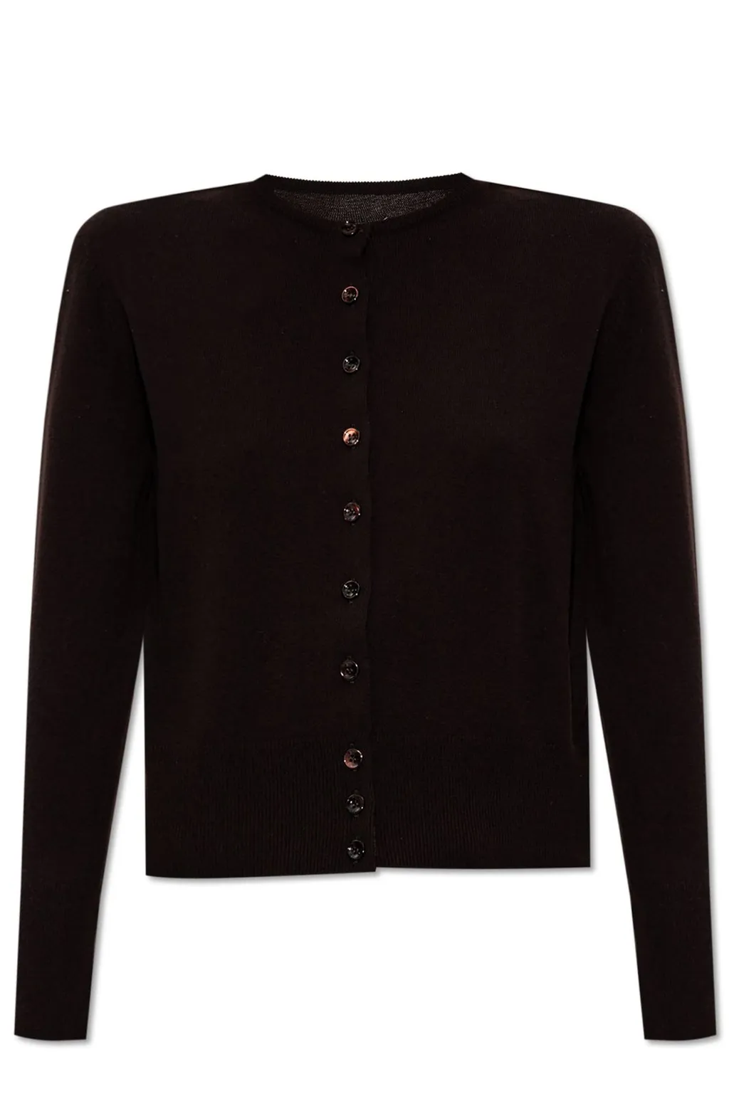 Cropped Crewneck Cardigan