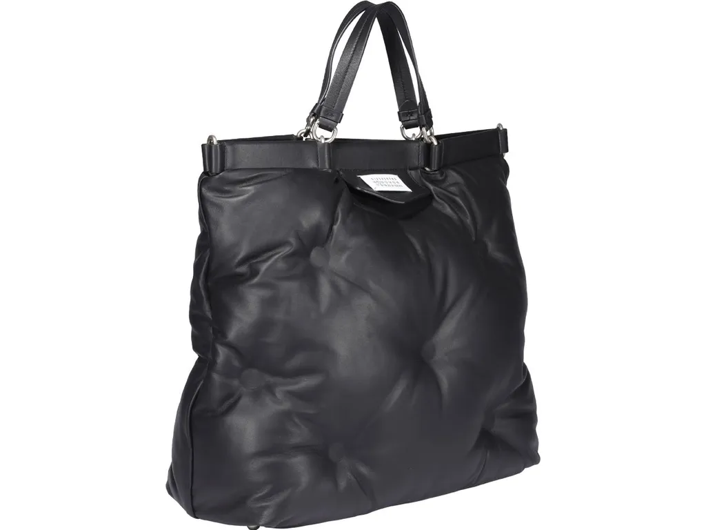 Logo Patch Quilted Tote Bag