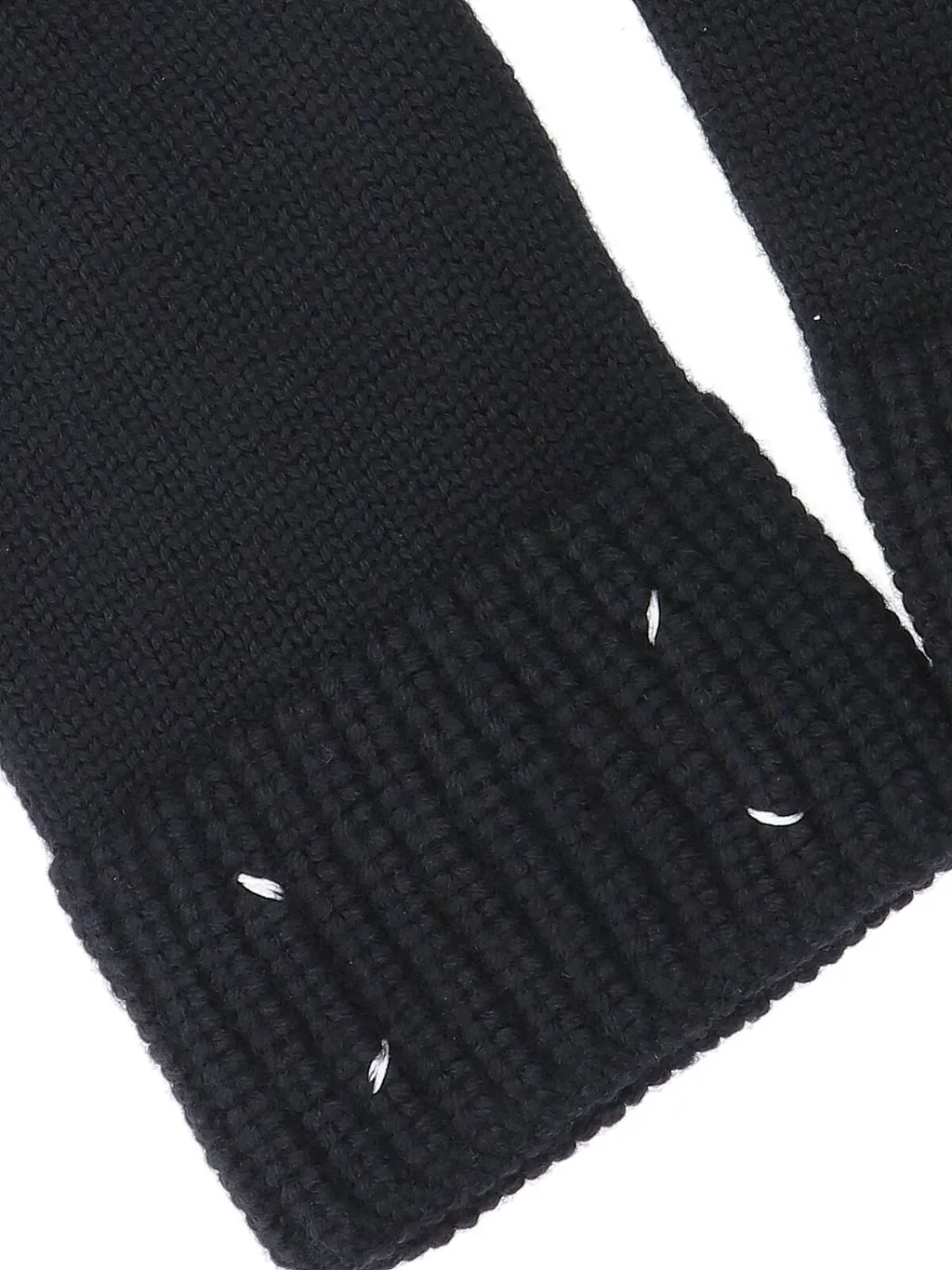 Four-Stitch Ribbed Gloves