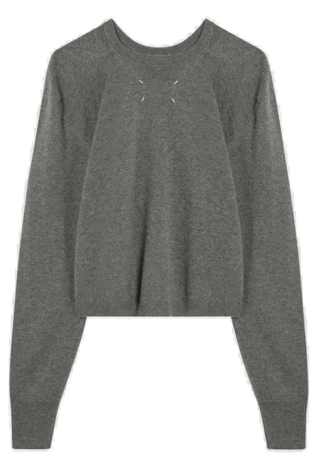 Four-Stitch Detailed Crewneck Jumper