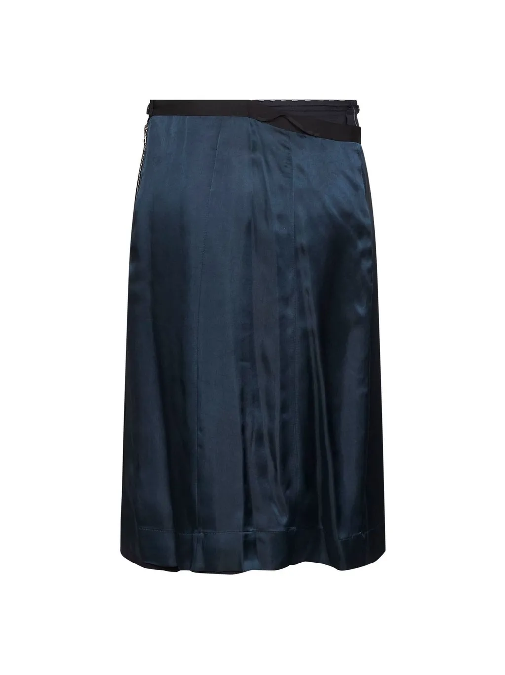 Asymmetric Layered Midi Skirt