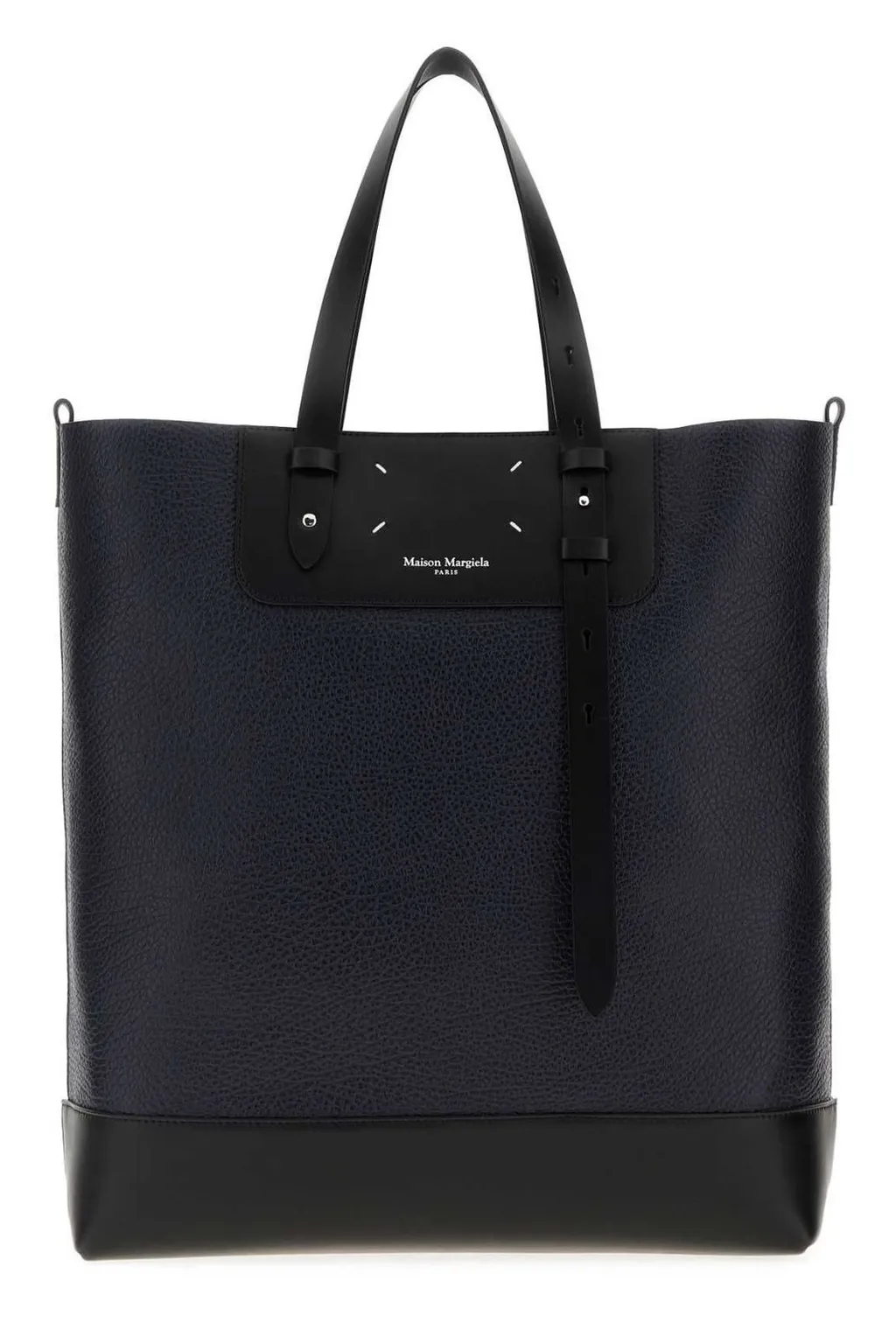 Vertical Logo Printed Tote Bag