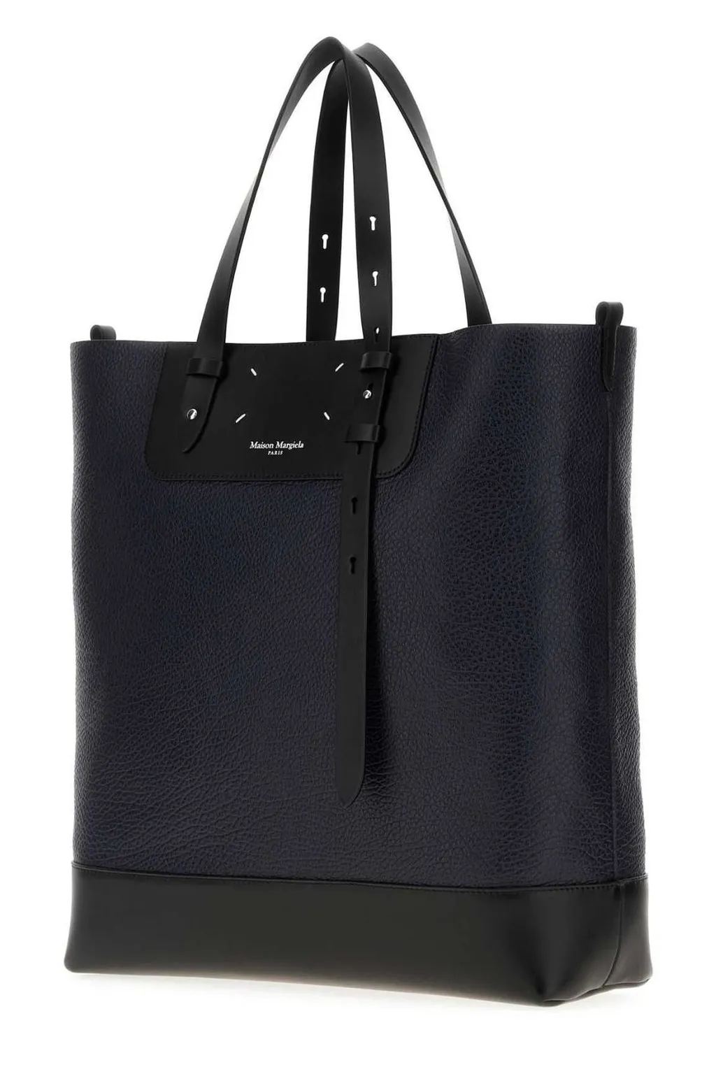 Vertical Logo Printed Tote Bag