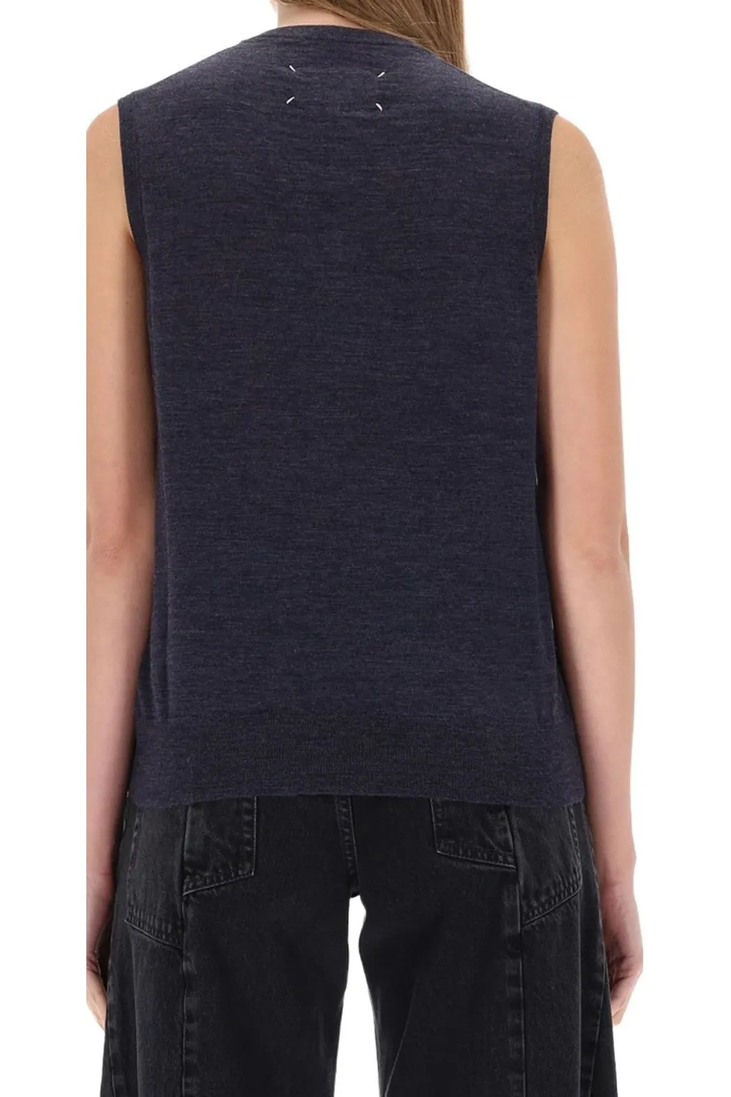 V-Neck Knitted Vest