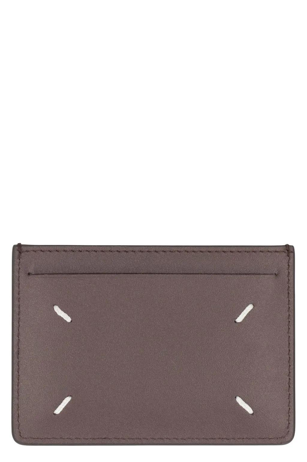 Four-Stitch Detailed Card Holder