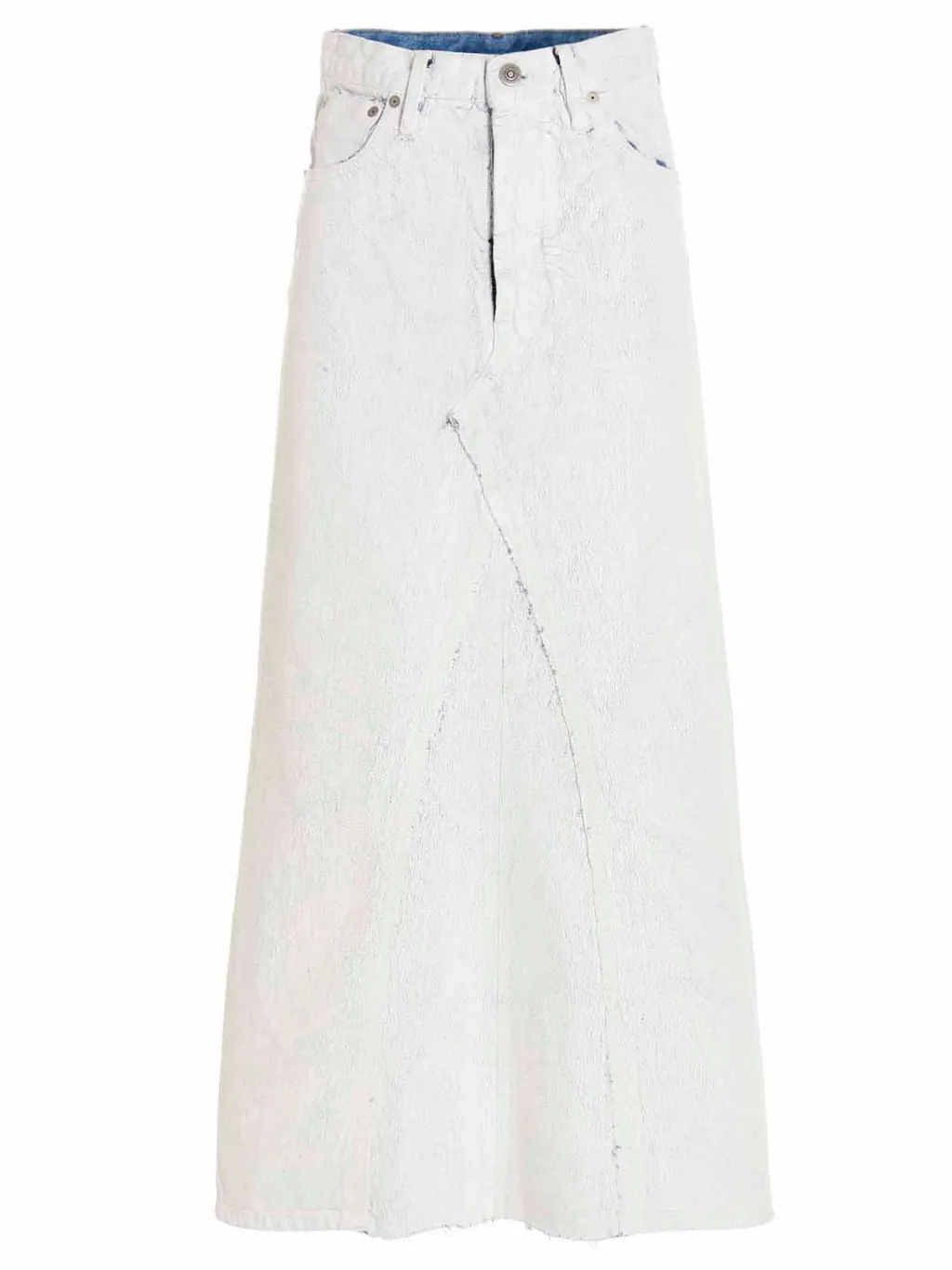 A-Line Midi Denim Skirt