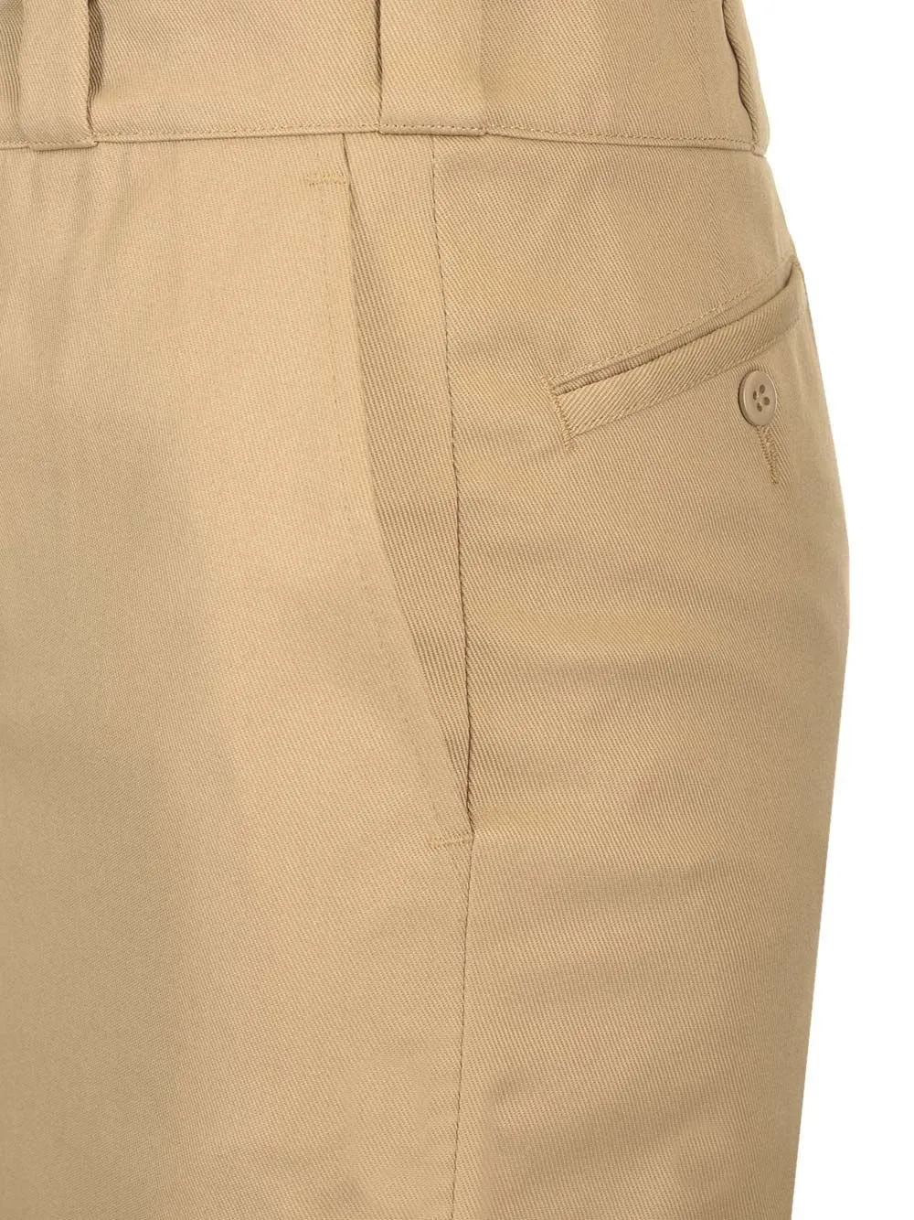 Skater Chino Midi Skirt
