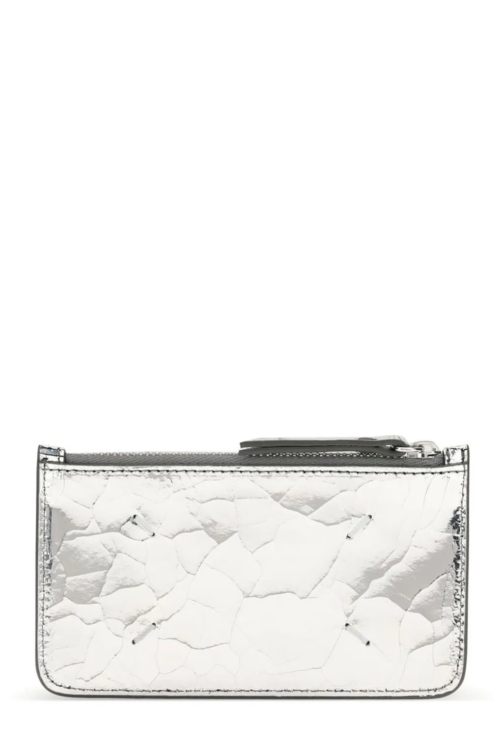 Four-Stitch Top-Zip Coin Wallet