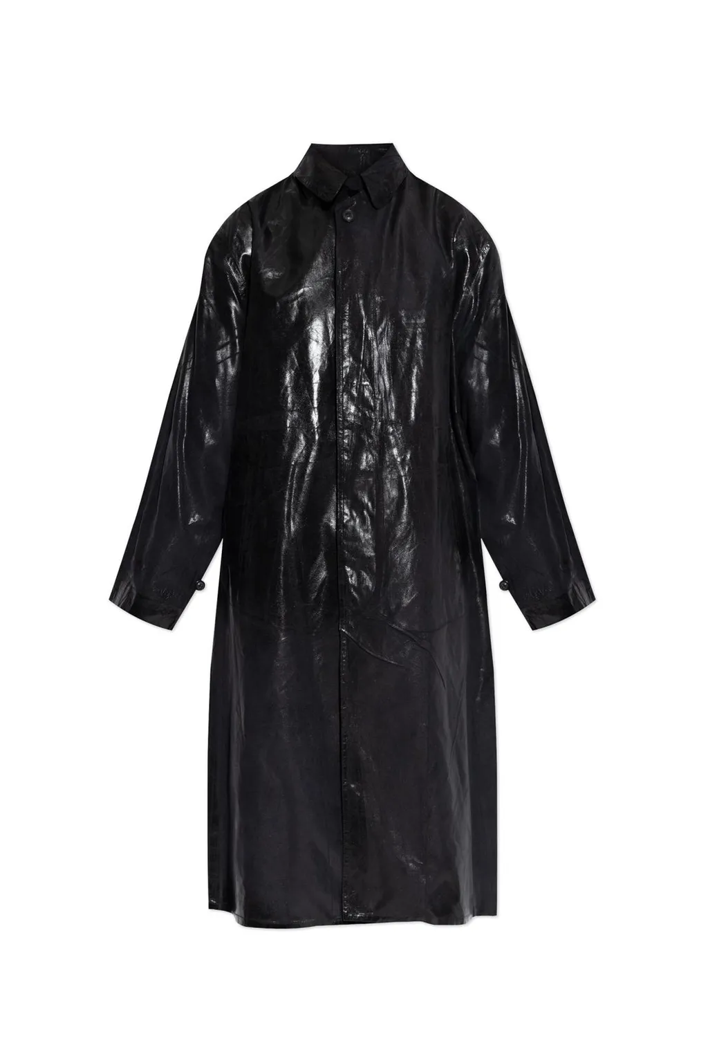 Long Sleeve Coated Trench Coat