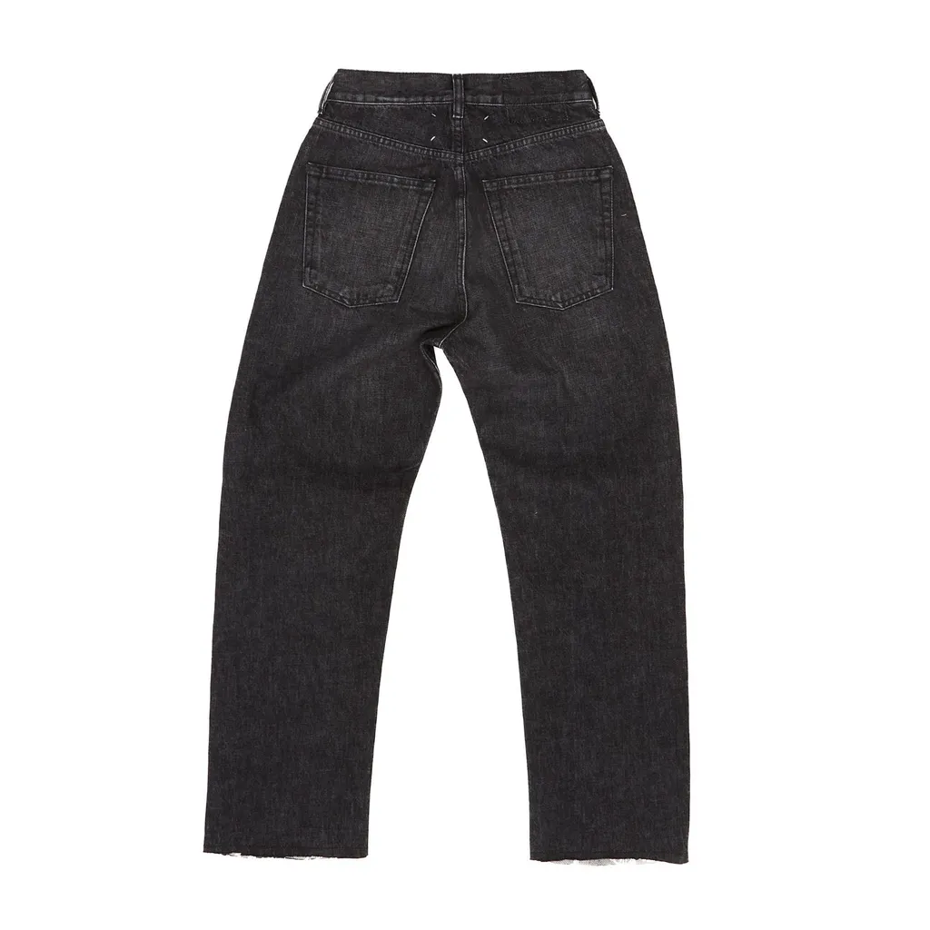 Straight-Leg Denim Jeans