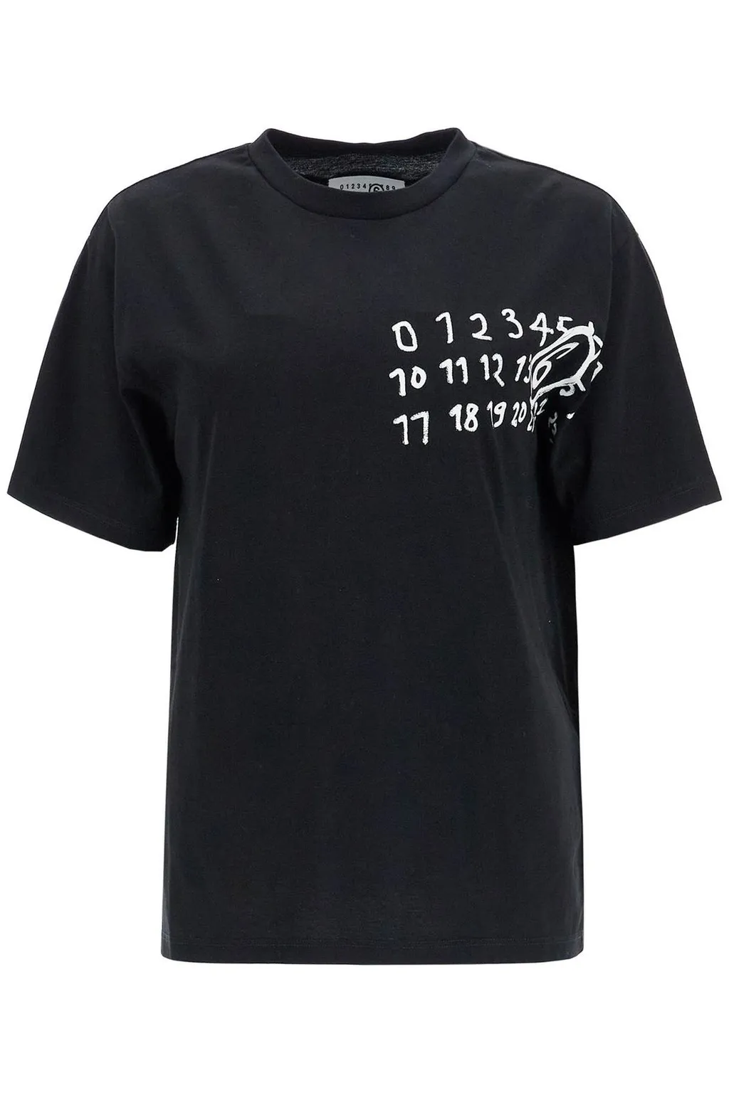 Number Printed Crewneck T-Shirt