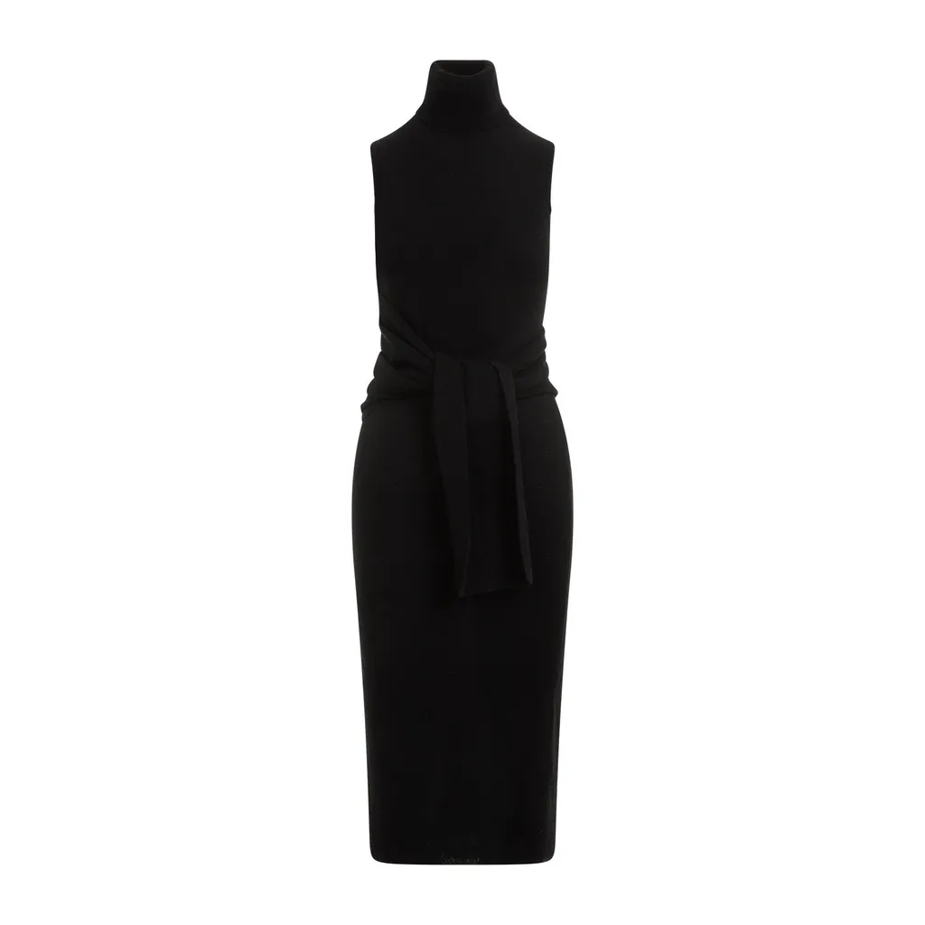 Turtleneck Sleeveless Dress