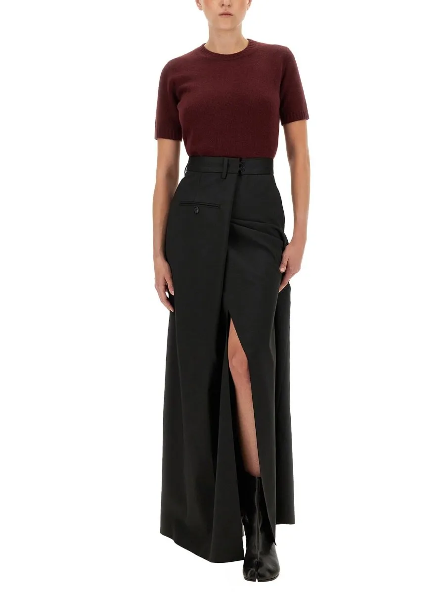 Front Slit Maxi Skirt