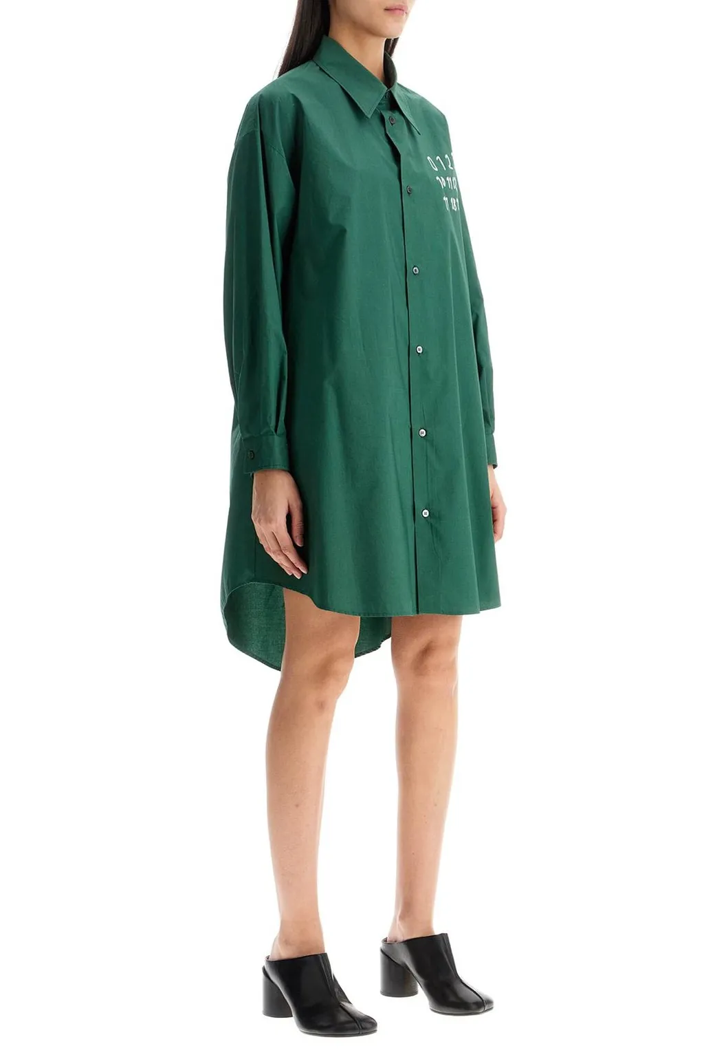 Logo Printed Shirt Dress