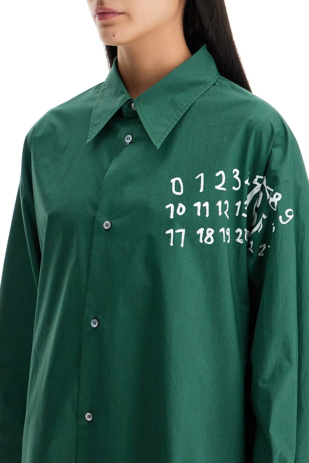 Logo Printed Shirt Dress