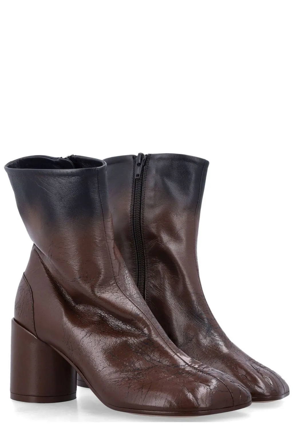 Zip-Up Ankle Boots