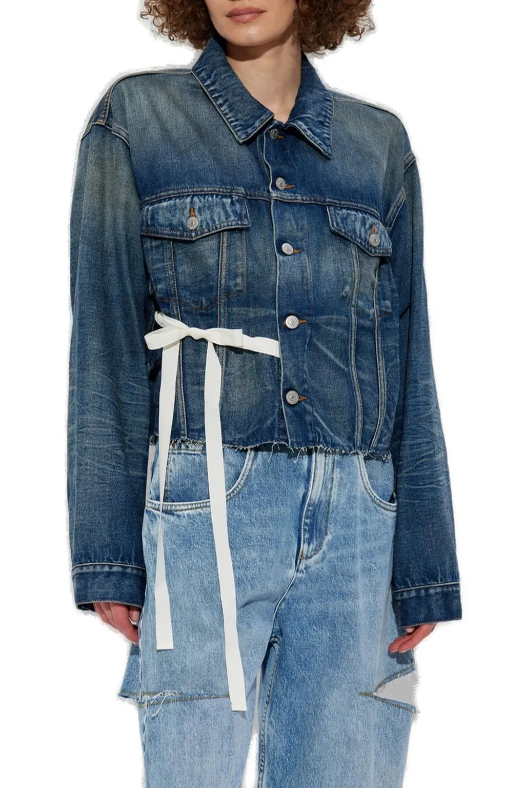 Button-Up Denim Jacket