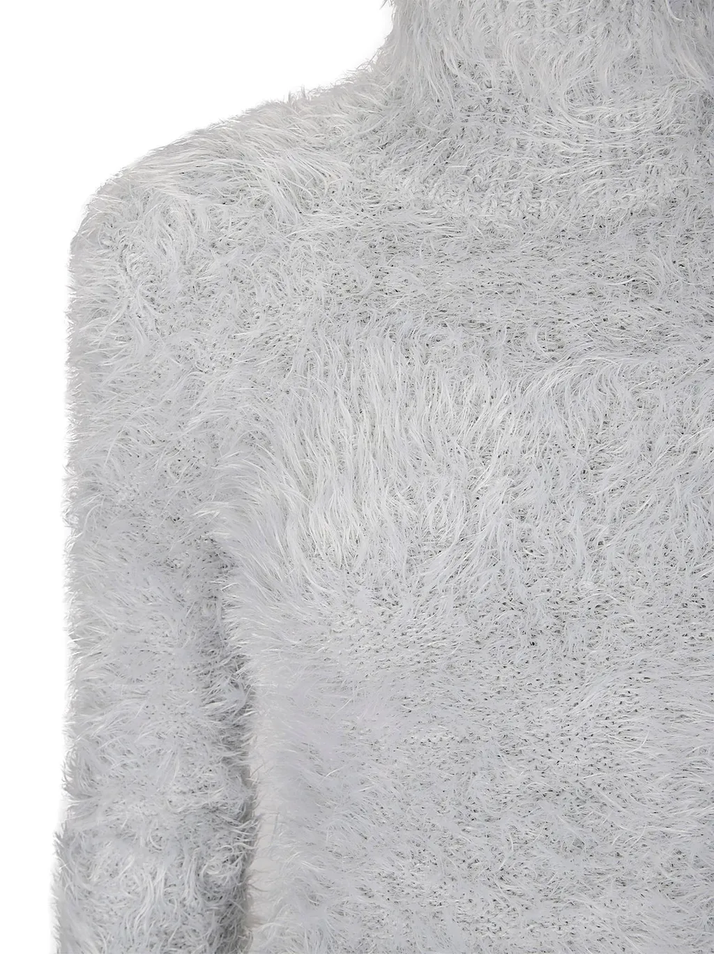 Faux Fur Turtleneck Jumper