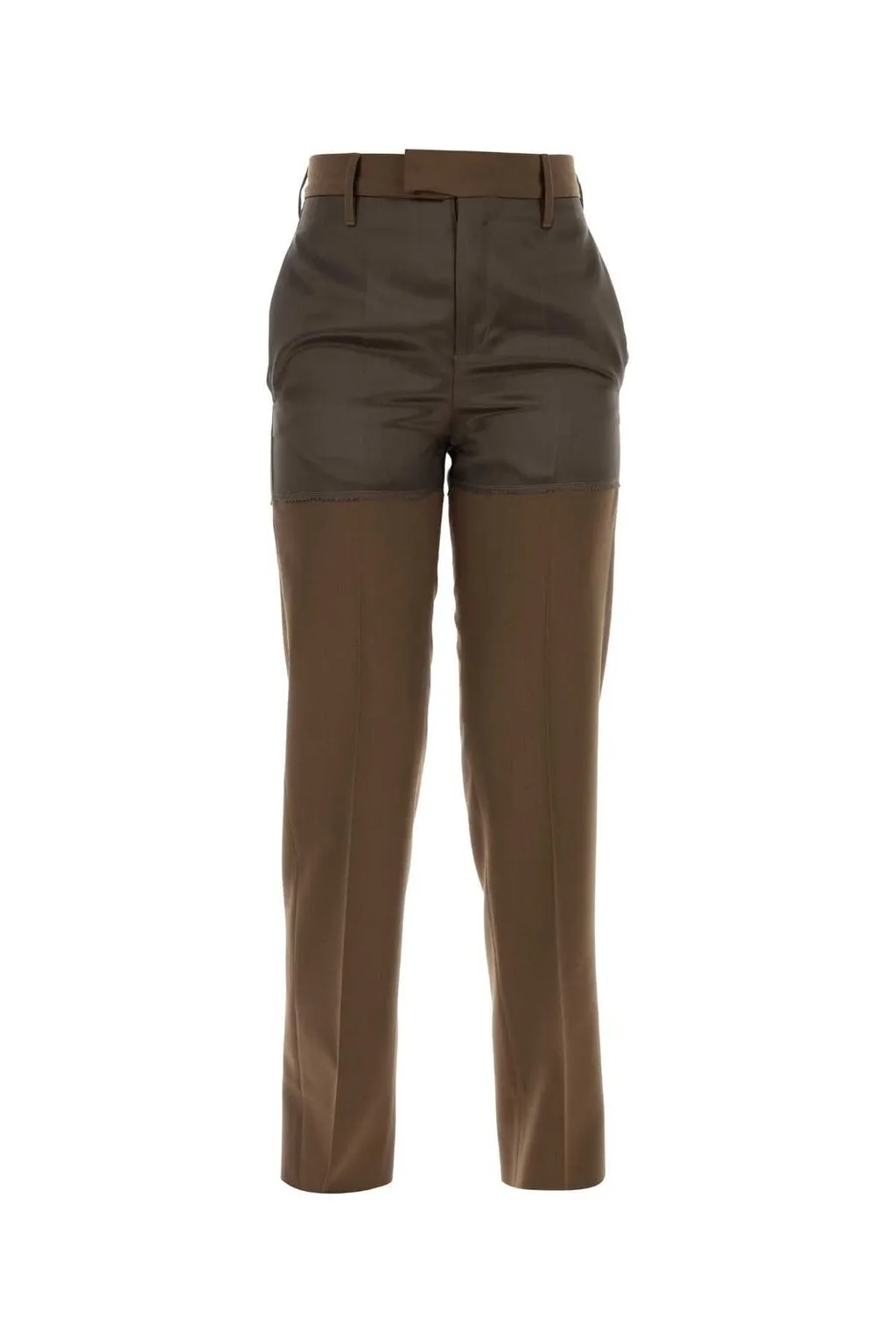 Straight Leg Panelled Trousers