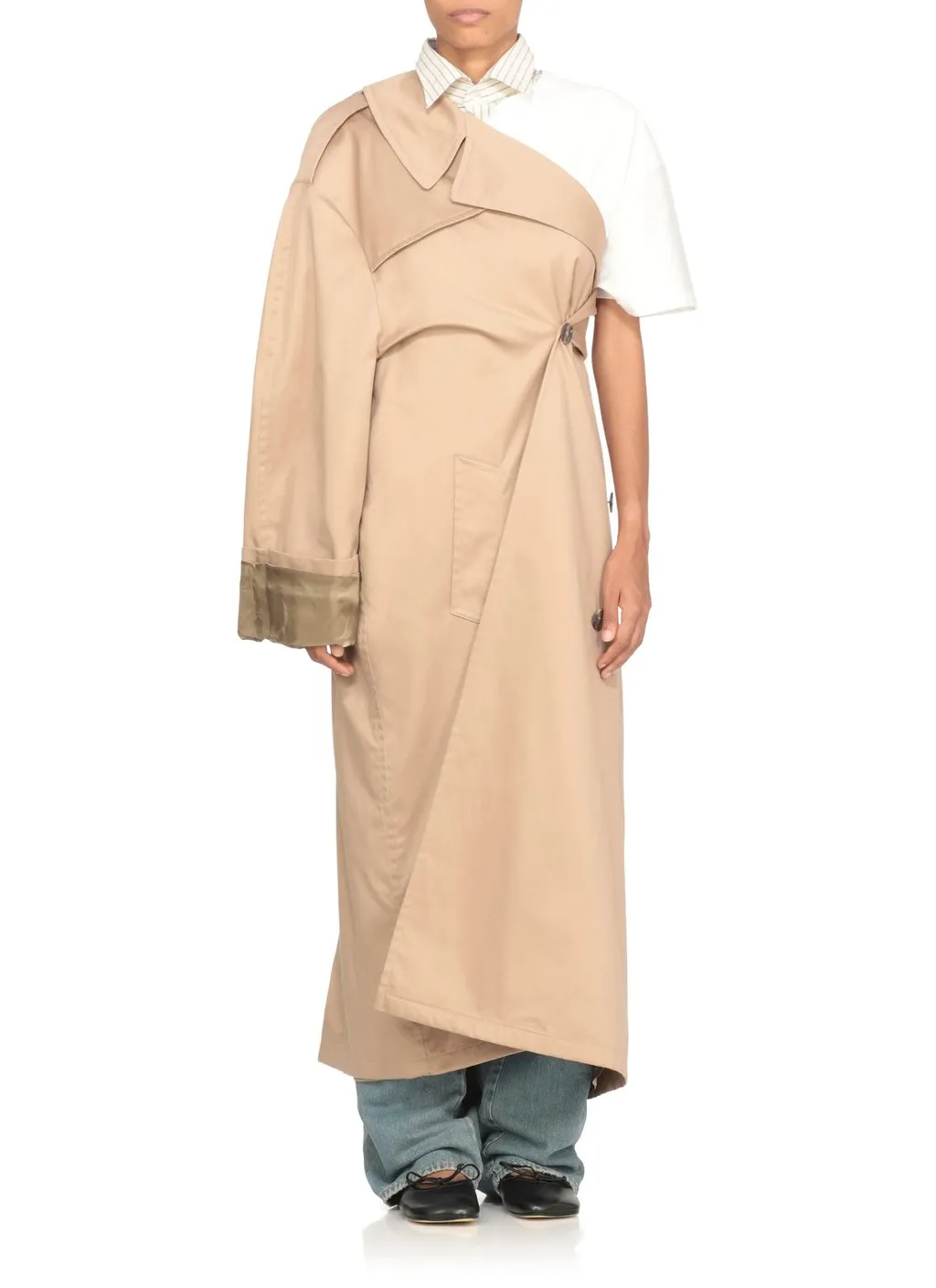 Double-Breasted Oversized Trench Coat