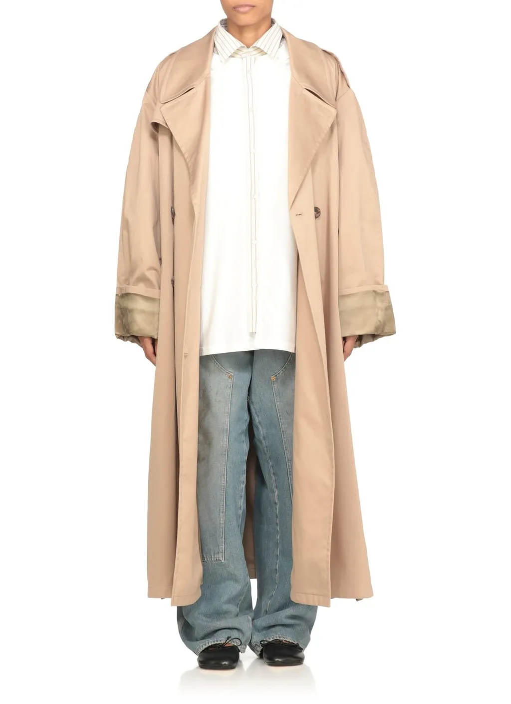 Double-Breasted Oversized Trench Coat