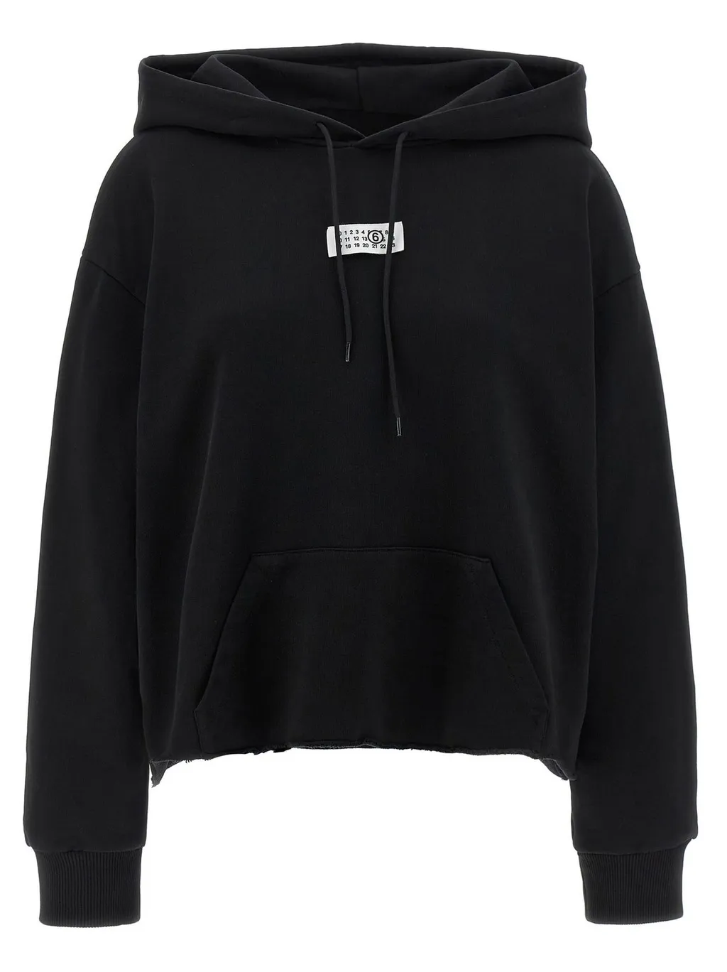 Logo Patch Drawstring Hoodie