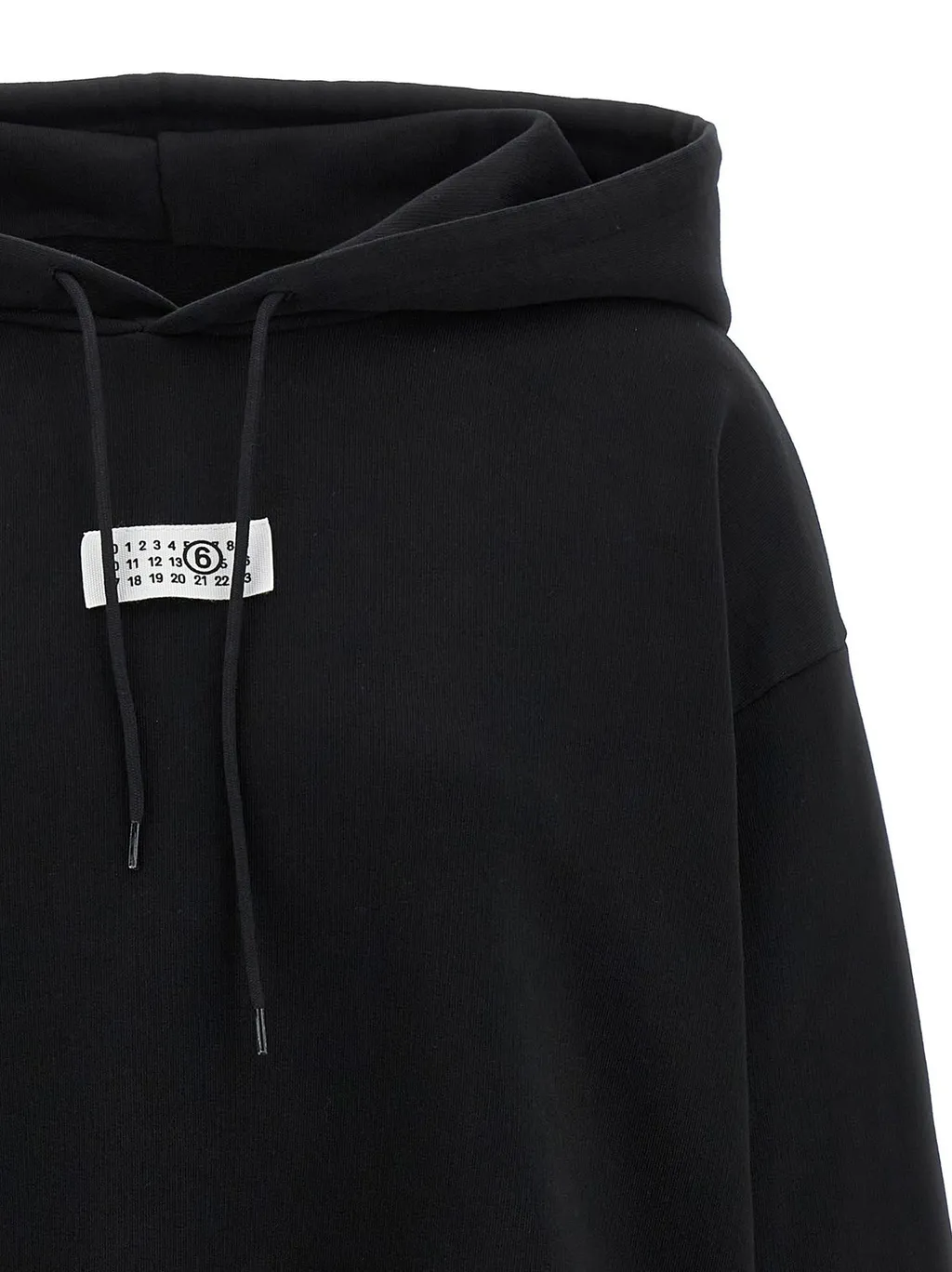 Logo Patch Drawstring Hoodie