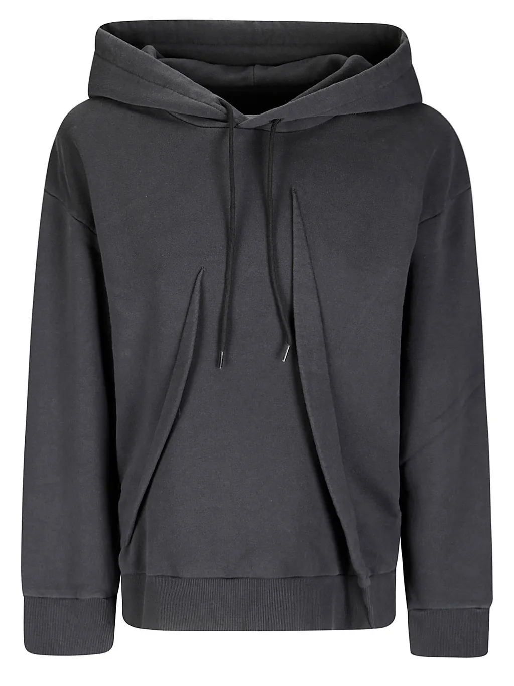 Pleat Detailed Drawstring Hoodie