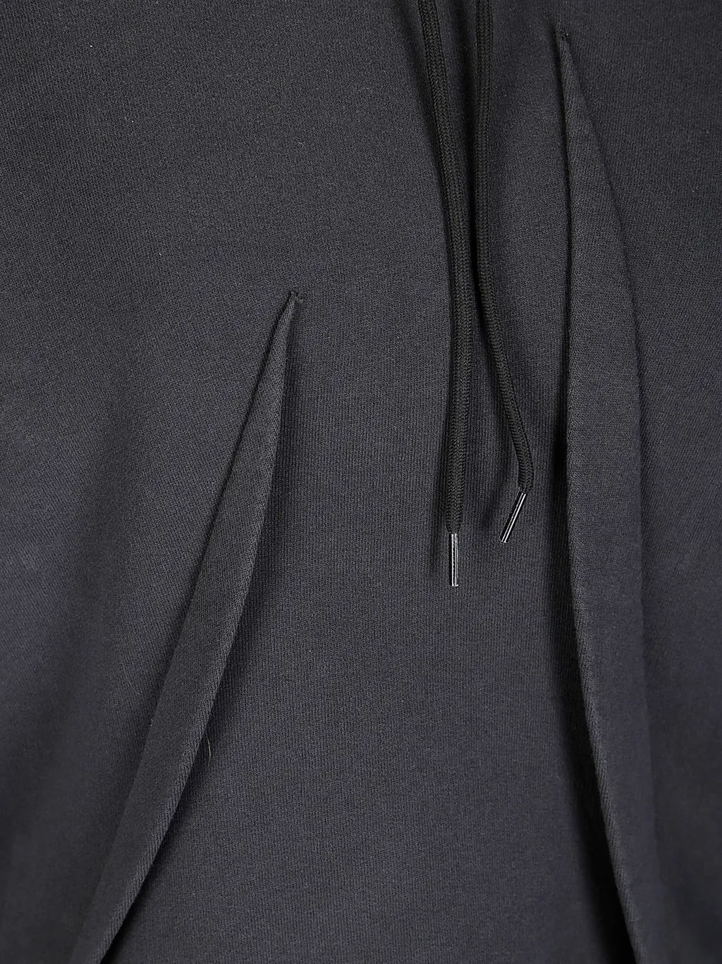 Pleat Detailed Drawstring Hoodie