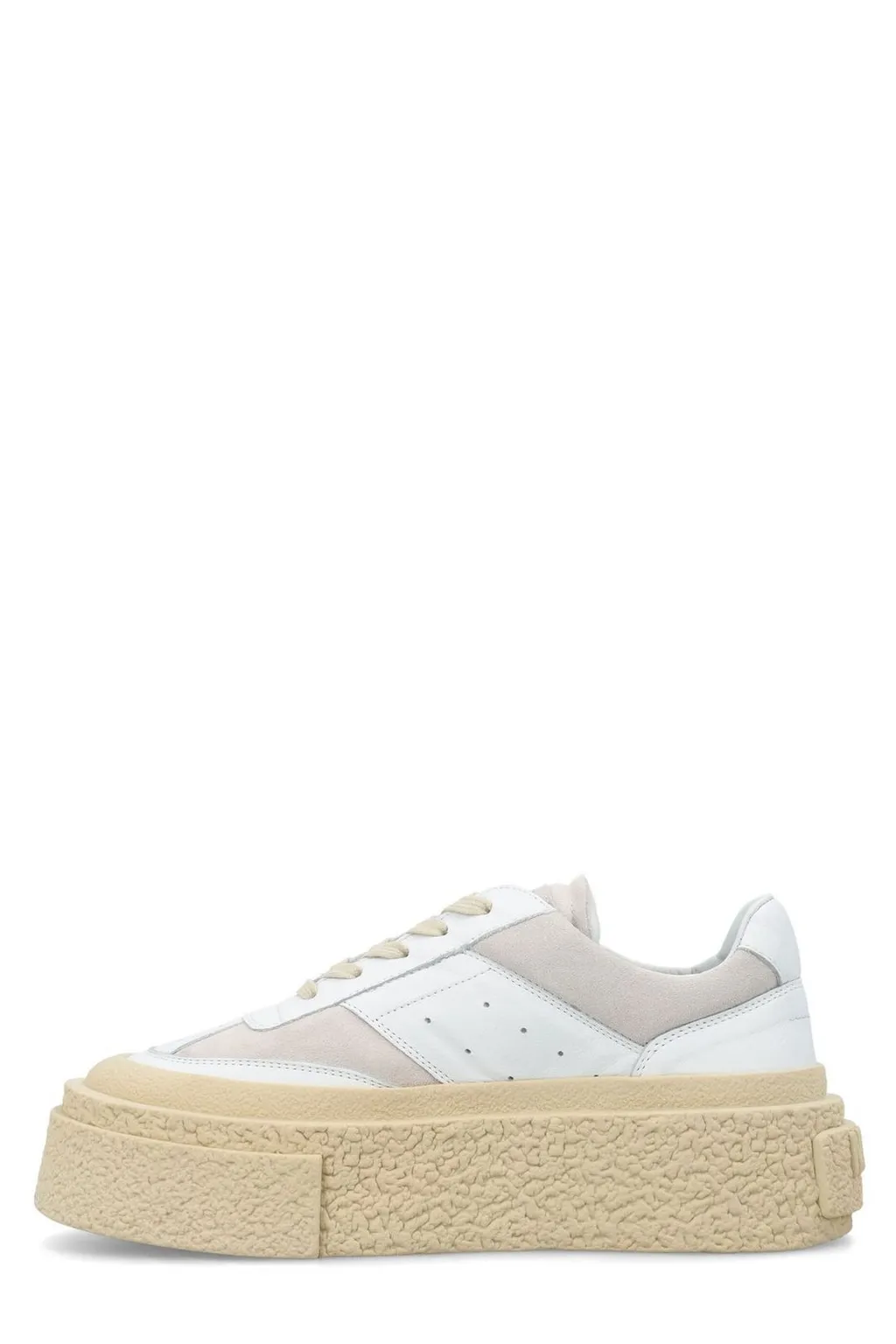 Panelled Lace-Up Sneakers