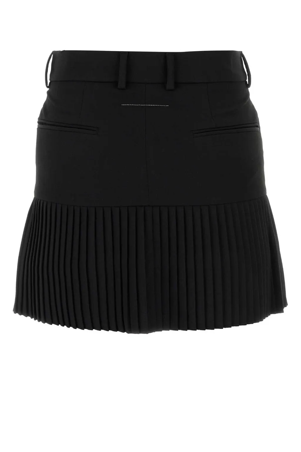 Low-Rise Pleated Miniskirt