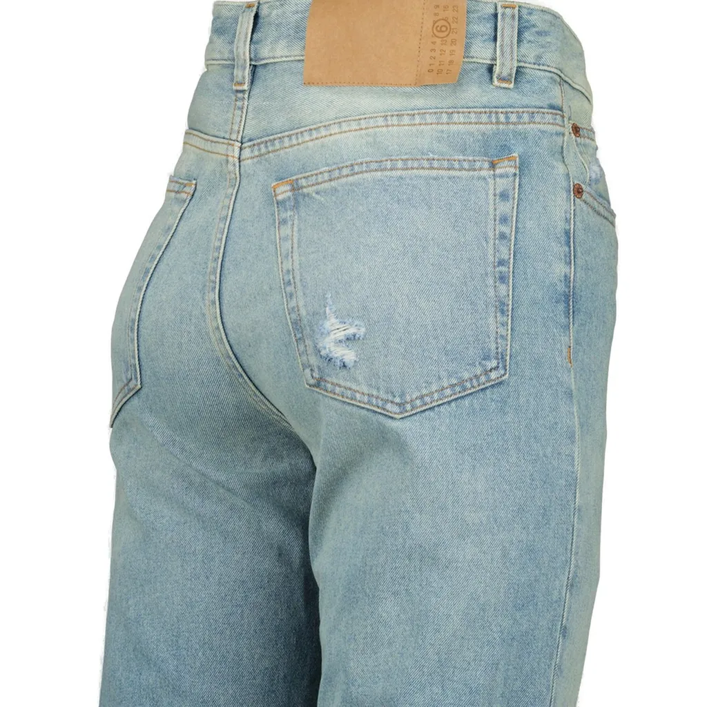 Distressed Taped Jeans