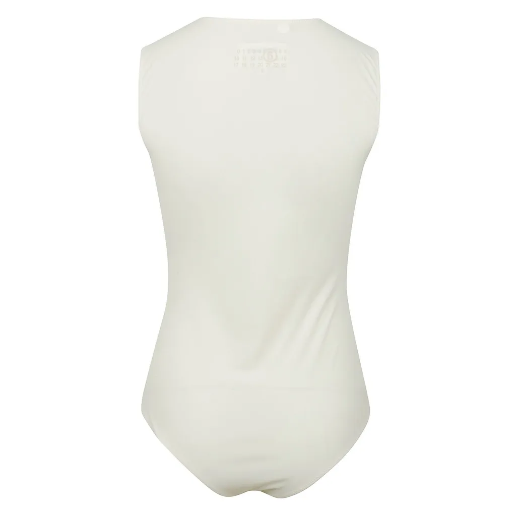 Stretch-Jersey Sleeveless Bodysuit