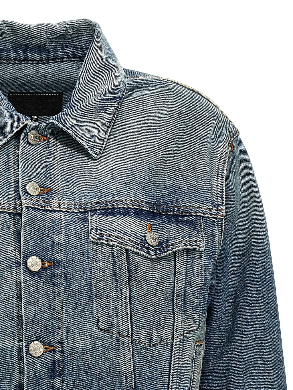 Cut-Out Denim Jacket