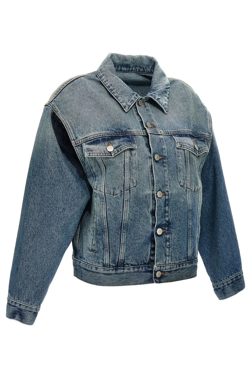 Cut-Out Denim Jacket