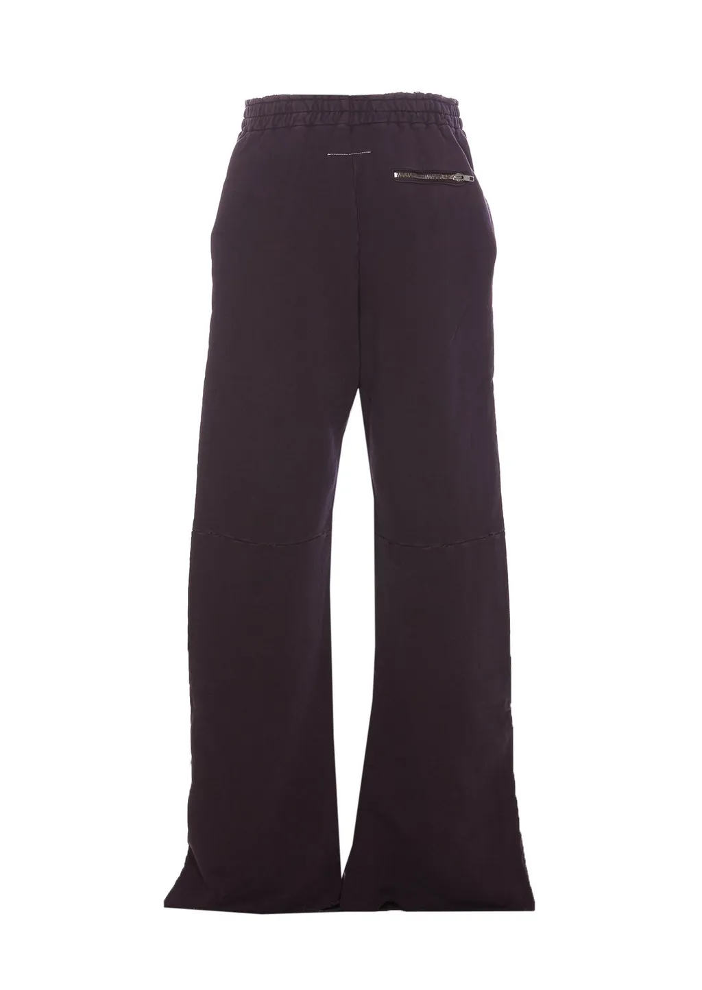 Numbers-Motif Wide-Leg Track Pants