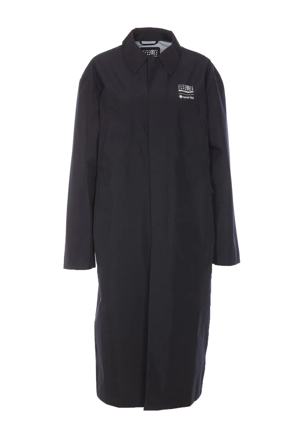 X Salomon Logo Printed Trench Coat