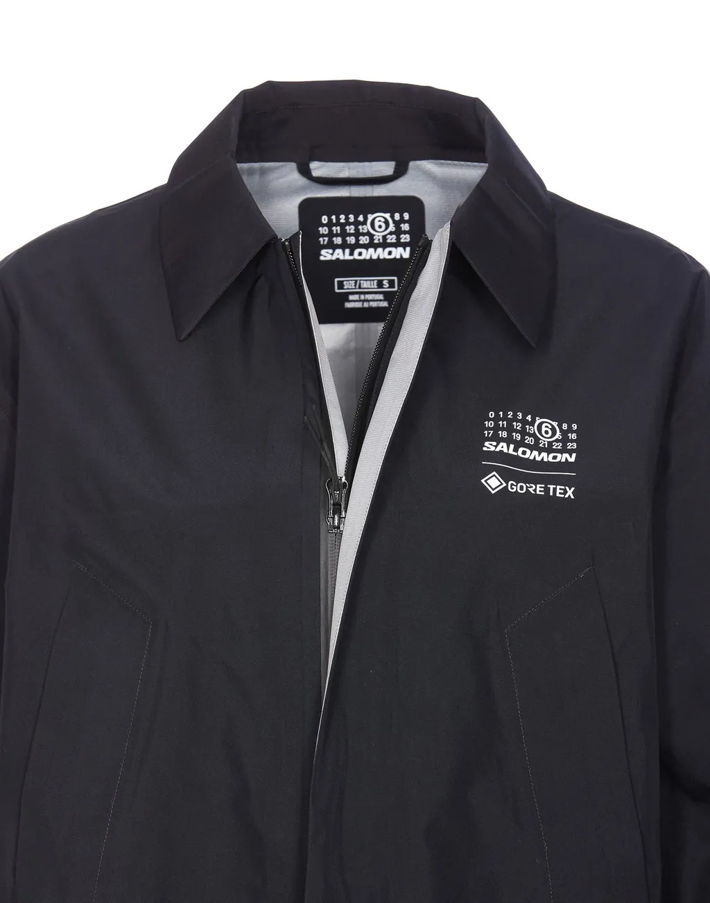 X Salomon Logo Printed Trench Coat