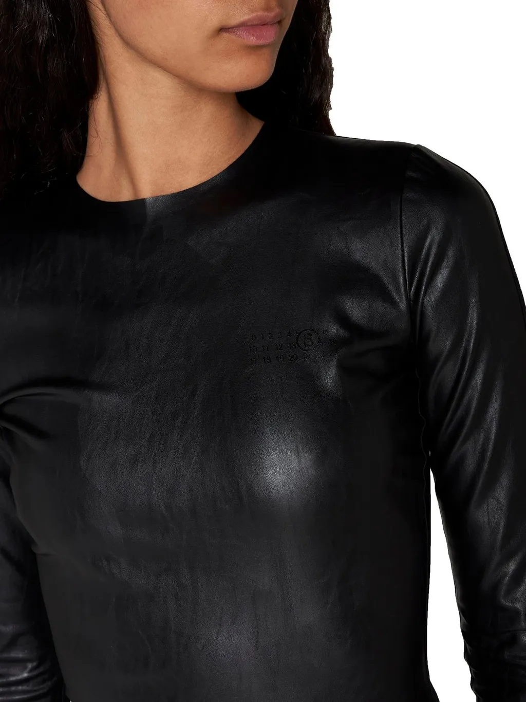 Faux Leather Midi Dress