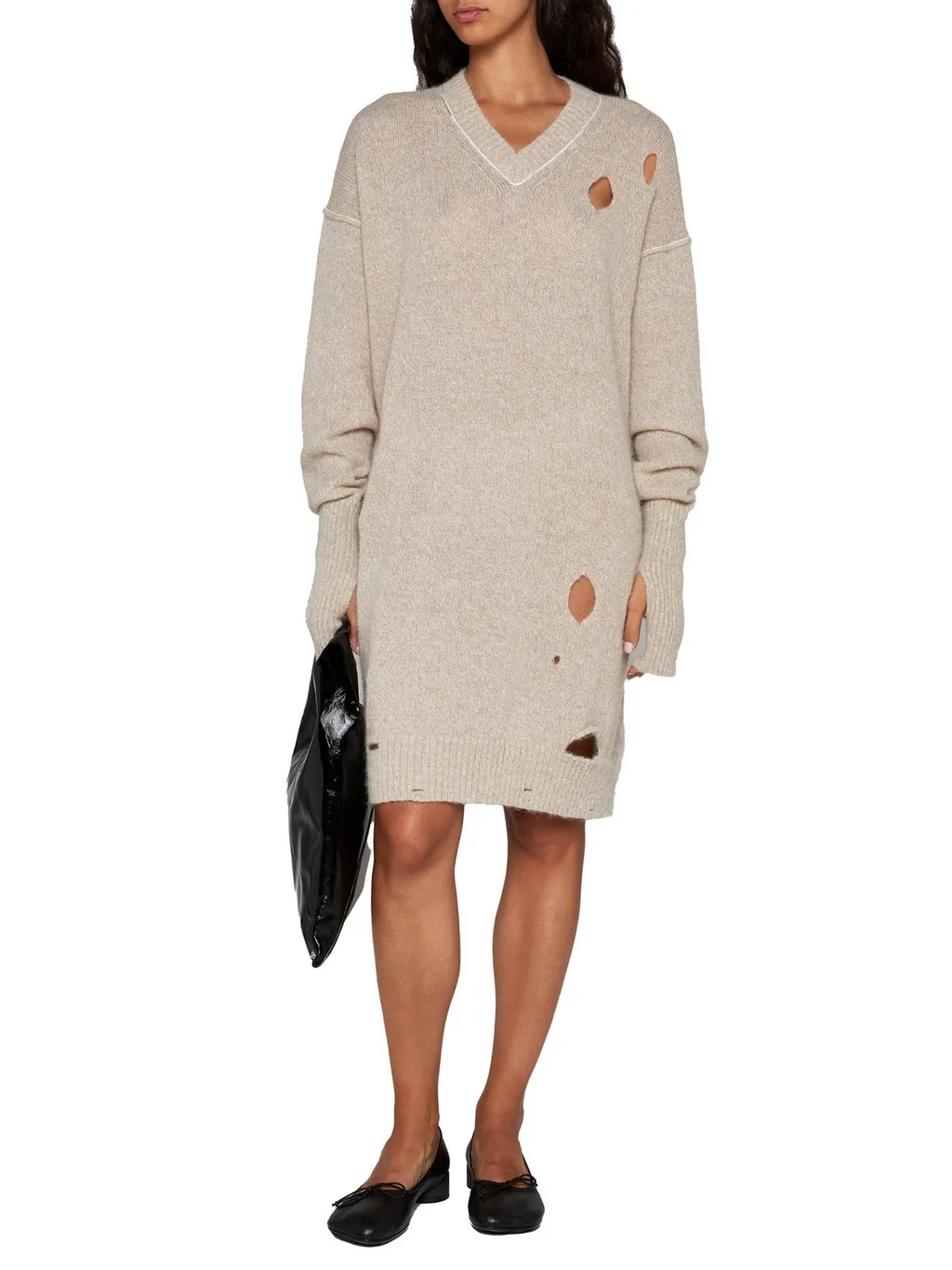 Distressed Knitted Dress