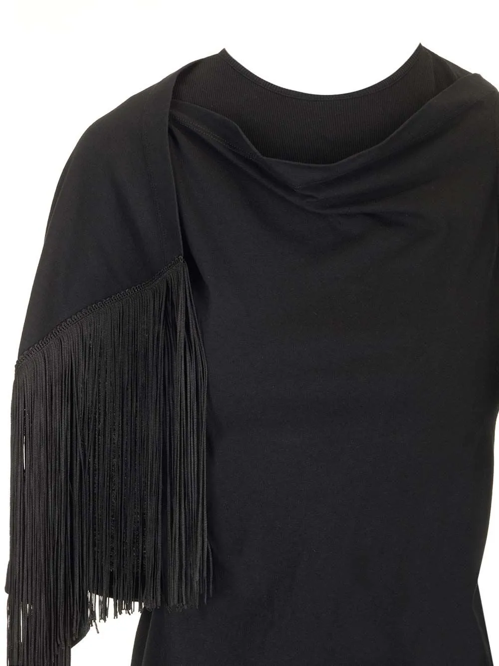Draped Crewneck Top