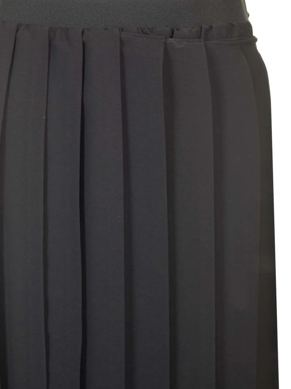 Pleated Pencil Skirt