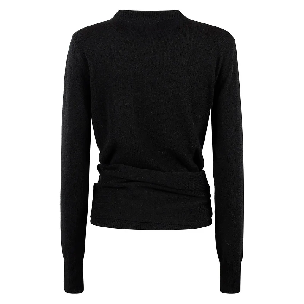 Wrap-Around Crewneck Jumper