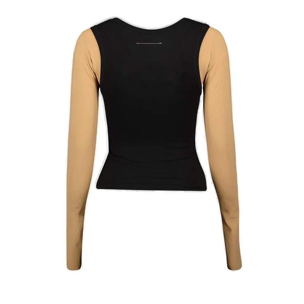 Two-Toned Numbers-Motif Layered Top