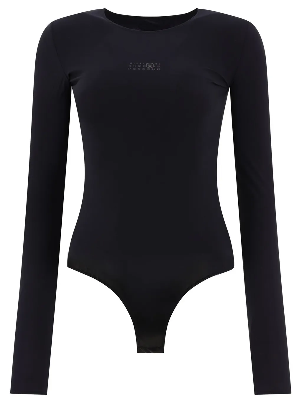 Logo Printed Crewneck Bodysuit