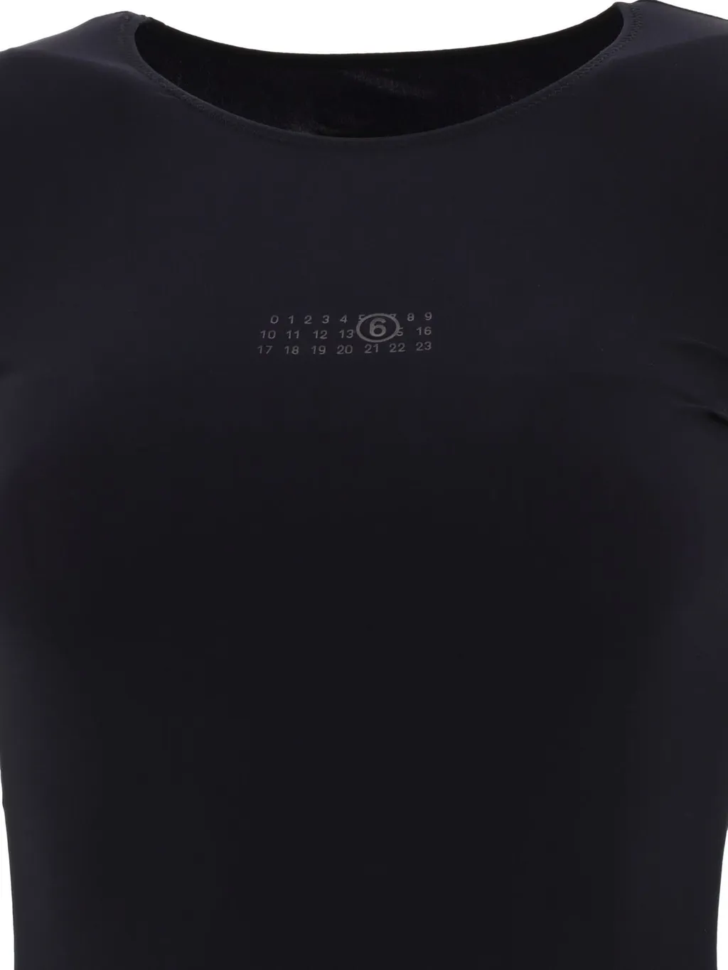 Logo Printed Crewneck Bodysuit