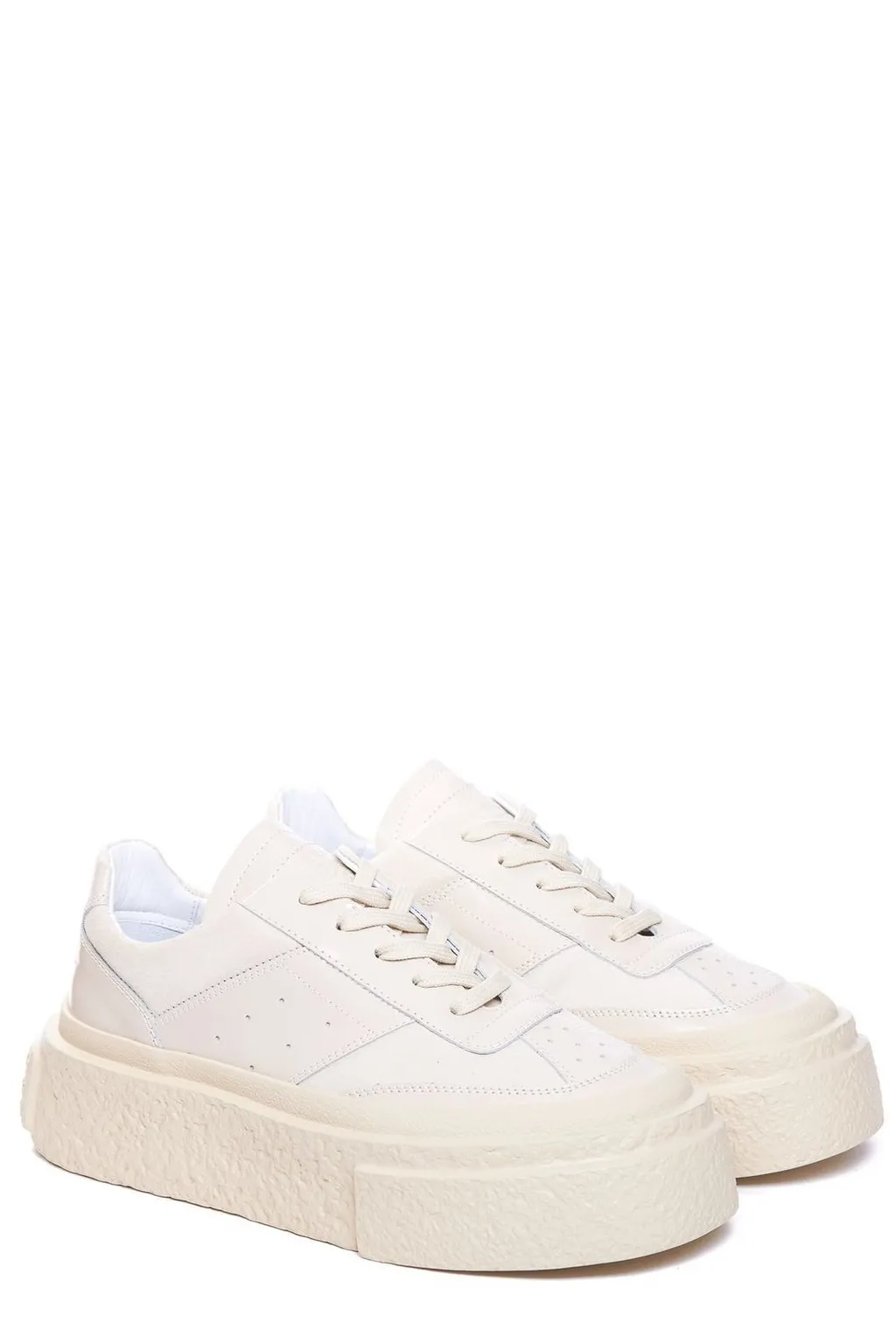 Numbers-Motif Lace-Up Sneakers